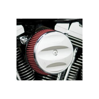 Scalloped Big Sucker Stage II Air Cleaner Chrome