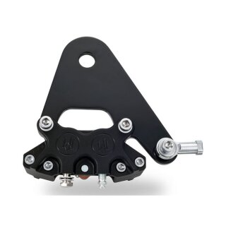 PM, rear 4-p caliper bracket, 11.5". Black