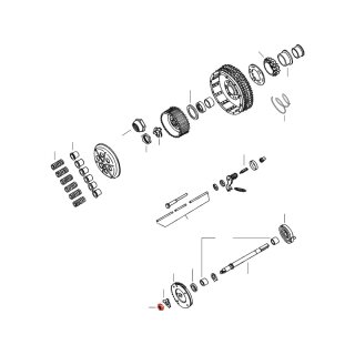 NUT,KICK SHAFT XL 54-79OEM7926 Kickstart Shaft Nut