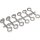 Angle Washer Set Chrome
