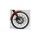 TTS Spoke Set, 17" long, black chrome, FXDB rim