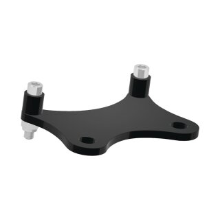Cafe Gauge & Headlight Relocation Bracket Adapter Gloss Black Gloss