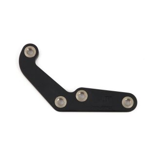 PM, caliper bracket, 11.5" front left. Black