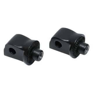 Splined Passenger Peg & Board Adapter Gloss Black Gloss