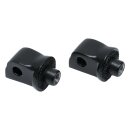 Splined Passenger Peg & Board Adapter Gloss Black Gloss