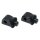 Splined Passenger Peg & Board Adapter Gloss Black Gloss