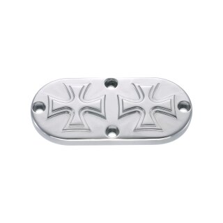 Cross Inpsection Cover Aluminium Polished