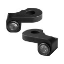 NANO Series LED Turn Signals Black Anodized Smoke LED