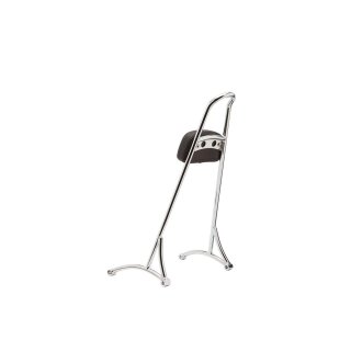 Burly, Sissy Bar, One-Piece , Early XL, Tall, Incl. Pad, 8.25"x12.5"x24.75", Chrome Sissy Bar