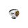 Bullet Turn Signal Chrome Amber Single Filament