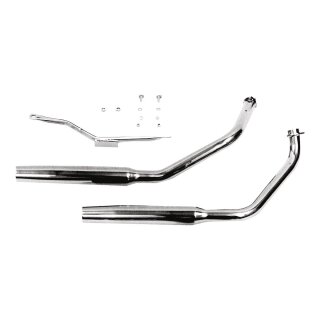 Drag Pipes Exhaust Chrome