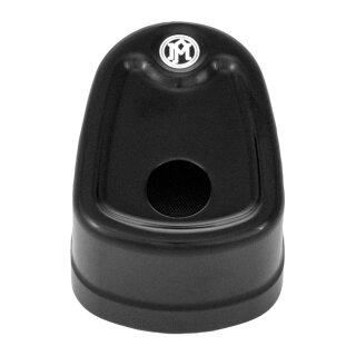Performance Machine, ignition switch cover Smooth. Black CC