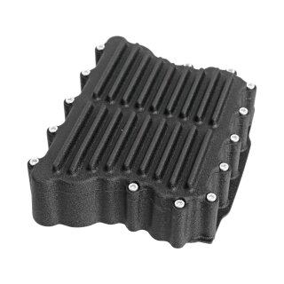 Ribbed Rocker Covers Black