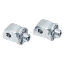 Splined Passenger Peg & Board Adapter Chrome