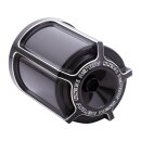 Beveled Reusable Oil Filter Black