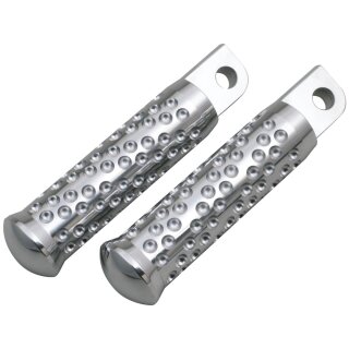 Spiral Foot Pegs Chrome