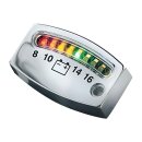 Led Battery Gauge, Chrome