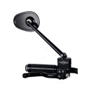 mo.view club Mirror Stem length: 180mm Black, Anodized