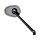 mo.view club Mirror Stem length: 180mm Black, Anodized