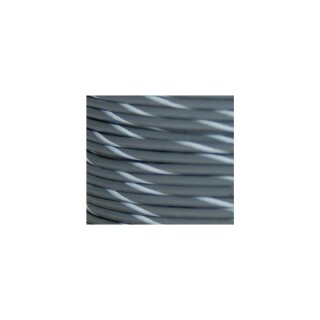OEM Colored 1mm Wire Spools Gray, White Stripe