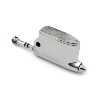 PM, rear brake master cylinder, 11/16" bore. Chrome