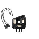 H4 Headlight Female Connector Black