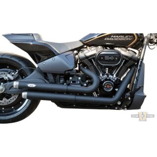 Top Chopp Staggered Curve Higher Exhaust System Black Coated