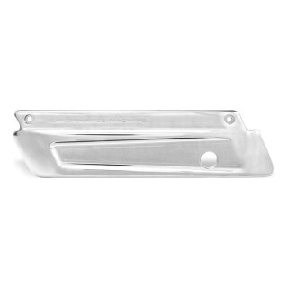 PM saddlebag latch covers Scallop, chrome