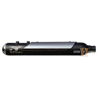 CH Configured Skull Headers TOURING BOMB  with Five-Windows Soundsystem VA Black / Heatshield Polished  (DTC included)