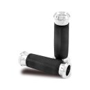 Overdrive Grips Black Chrome 1" Cable operated