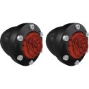 Tracker LED Turn Signal Black Gloss Red LED