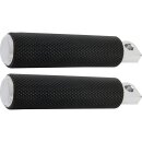 Knurled Rubber Footpeg Chrome