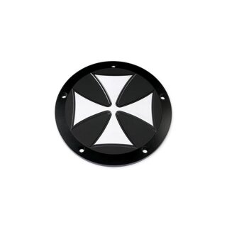 Iron Cross Derby Cover 5-hole Black Satin