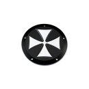 Iron Cross Derby Cover 5-hole Black Satin