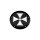 Iron Cross Derby Cover 5-hole Black Satin