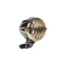 Alcatraz 4" Schweinwerfer Flat Black Brass Polished H4