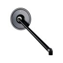 mo.view classic Mirror Stem length: 180mm Black, Anodized
