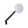 mo.view classic Mirror Stem length: 180mm Black, Anodized