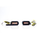 Stripe LED Blinker Black Powder Coated Light Smoke LED