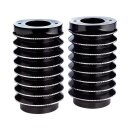 Retro Fork Boots Black Diamond Cut Anodized