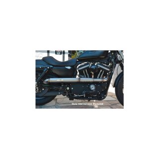 Cuba Libre Short Outline Spoon Headpipes 2 1/2“ VA satin, Heat Shield raw hole