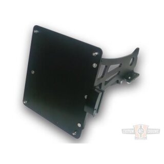 Side Mount License Plate,stainless steel, black,180x200 ABE