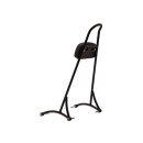 Sissy Bar, One-Piece , Tall, Incl. Pad, 8.25"x12.5"x24.75", Black Sissy Bar