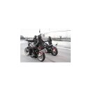 Sissy Bar, One-Piece , Tall, Incl. Pad, 8.25"x12.5"x24.75", Black Sissy Bar