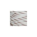 OEM Colored 1mm Wire Spools White, Brown Stripe