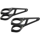 CNC Type Headlight Bracket Long version Black