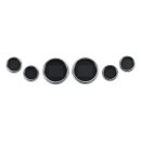 MLX Dresser Pack Dresser and Bagger 6 Gauge, Chrome Bezels 04+ 6 Gauge Kit