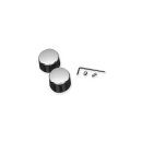 Rear Axle Cover Hex: 1-1/4", round: 1-1/8" Chrome