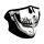 Skull Face Neoprene Neoprene Half Face Mask