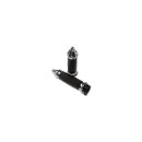 Custom Contour Spike Grips Black Chrome 1" Throttle...